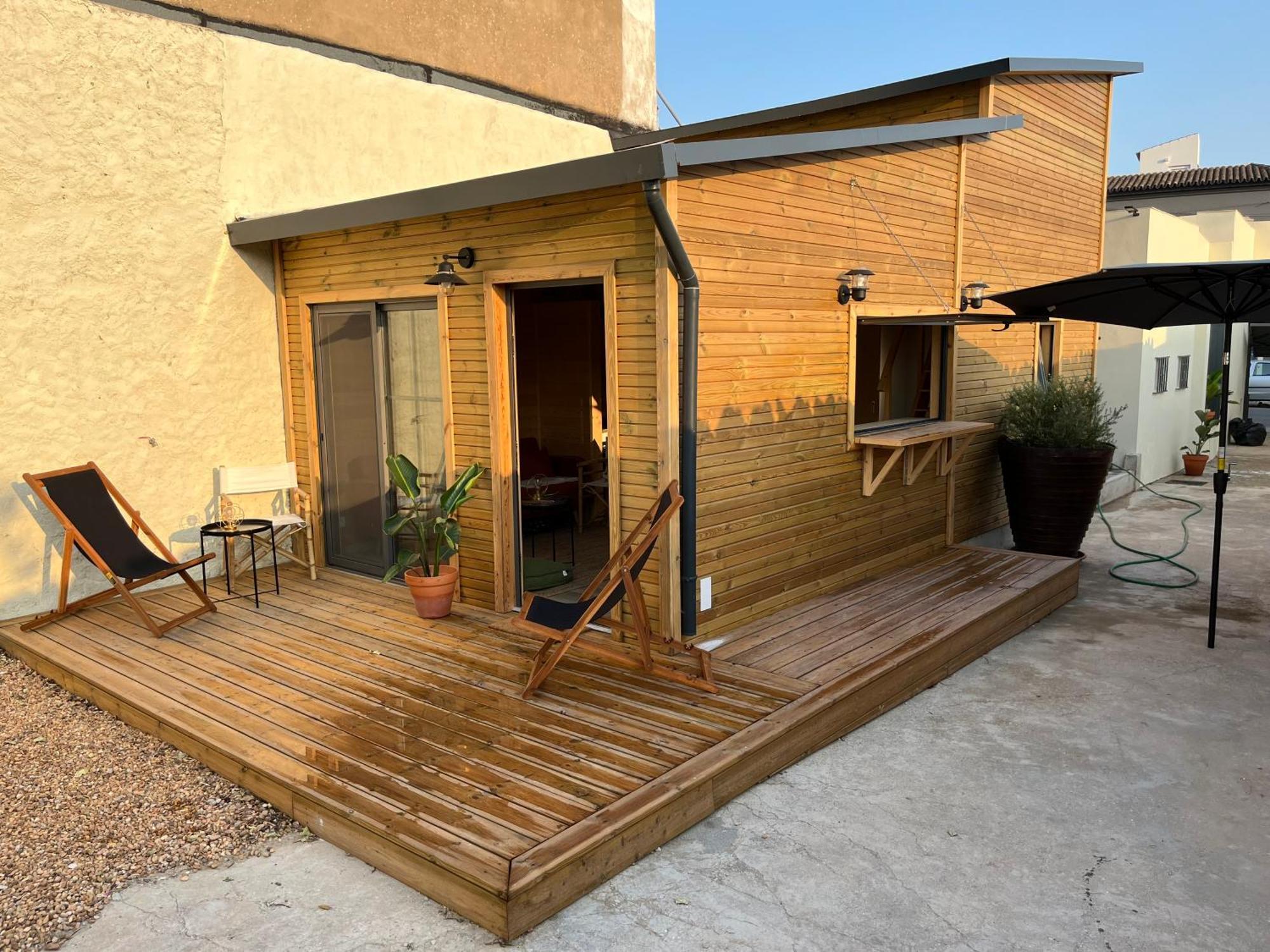 Santa Bárbara de Nexe Wood11 - Charming Tinyhouse In A Lovely Garden מראה חיצוני תמונה